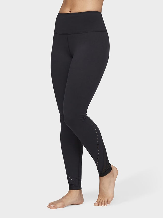 Manduka Active High Rise Mesh Leggings Women's Small Blue Black newest